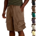 thumbnail image 1 of Big & Tall Men's Athletic Cargo Shorts 9 Inch Inseam Quick Dry Performance Outdoor Short Pants with Zipper Pockets Summer Breathable Mesh Stretch Hiking Fishing, 1 of 10