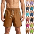 thumbnail image 1 of Big & Tall Men's Athletic Shorts 6" Inseam Running Quick Dry Short Pants Above Knee Length with Zipper Pockets Activewear, 1 of 9