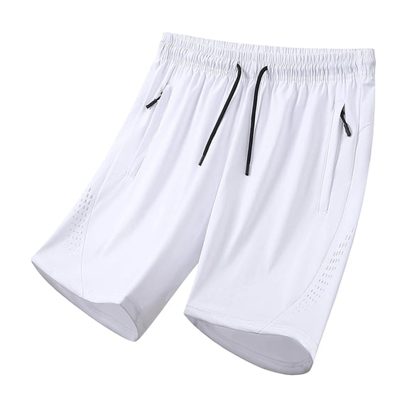 Big & Tall Men's Athletic Shorts 7" Inseam Quick Dry Performance Running Short Pants with Zipper Pockets, Lightweight Breathable Mesh Workout Training Basketball Wear