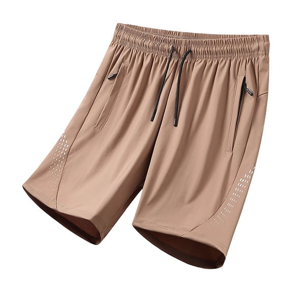 Big & Tall Men's Athletic Shorts 7" Inseam Quick Dry Performance Running Short Pants with Zipper Pockets, Lightweight Breathable Mesh Workout Training Basketball Wear