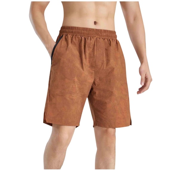 Big & Tall Men's Athletic Shorts 9" Inseam Quick Dry Performance Short Pants, Summer Above Knee Moisture Wicking Workout Shorts with Side Pockets for Training