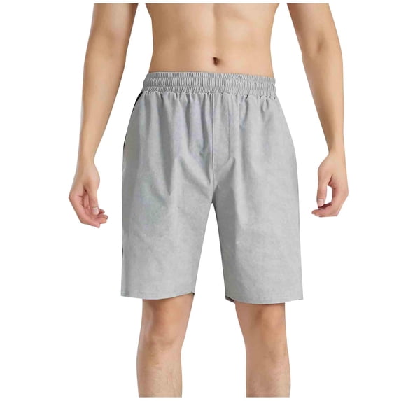 Big & Tall Men's Athletic Shorts 9" Inseam Quick Dry Performance Short Pants, Summer Above Knee Moisture Wicking Workout Shorts with Side Pockets for Training