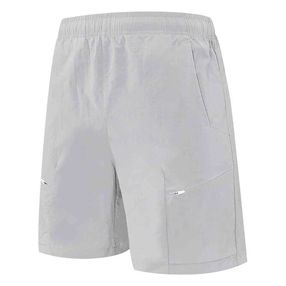 Big & Tall Men's Cargo Shorts 9" Inseam Quick Dry Performance Utility Short Pants, Lightweight Stretch Elastic Waist Pull On Multi-Pocket Bottoms for Hiking Travel