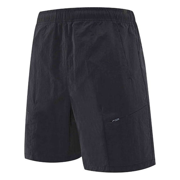 Big & Tall Men's Cargo Shorts 9" Inseam Quick Dry Performance Utility Short Pants, Lightweight Stretch Elastic Waist Pull On Multi-Pocket Bottoms for Hiking Travel