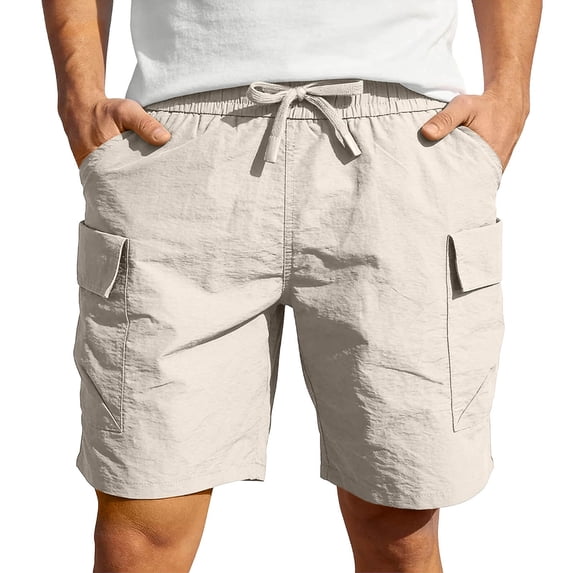 Big & Tall Men's Classic Cargo Shorts 9 Inch Inseam Quick Dry Performance Short Pants for Hiking Fishing, Summer Fashion Outdoor Utility Multi-Pocket Shorts