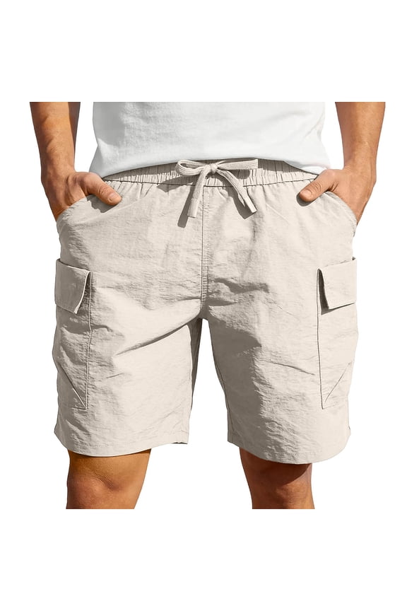 Big & Tall Men's Classic Cargo Shorts 9 Inch Inseam Quick Dry Performance Short Pants for Hiking Fishing, Summer Fashion Outdoor Utility Multi-Pocket Shorts