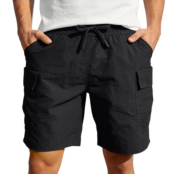 Big & Tall Men's Classic Cargo Shorts 9 Inch Inseam Quick Dry Performance Short Pants for Hiking Fishing, Summer Fashion Outdoor Utility Multi-Pocket Shorts