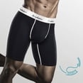 thumbnail image 1 of Big & Tall Men's Cotton Boxer Briefs 3XL Gray, Long Length Athletic, Comfortable Breathable, Secure Fit for Daily Workout, 1 of 7