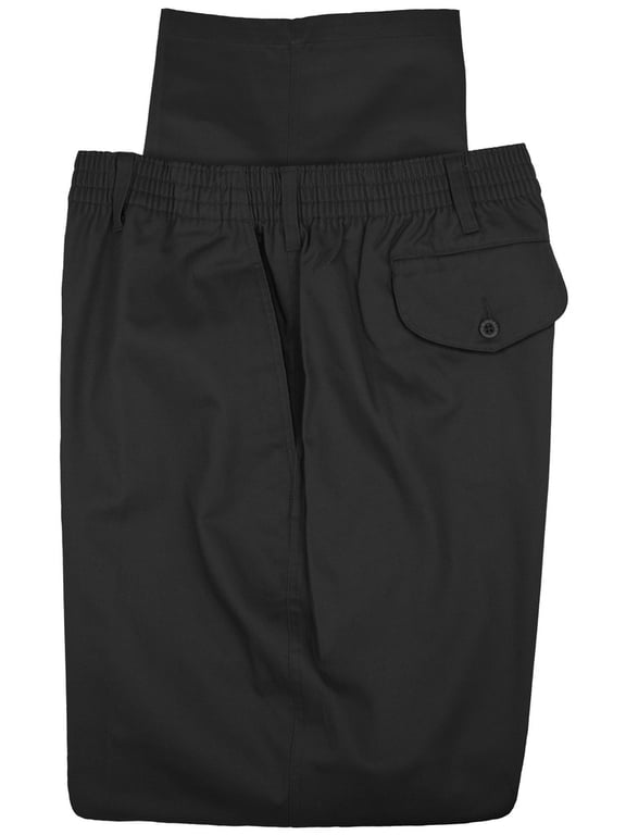 Big & Tall Men?s Full Elastic Casual Twill Pants by Falcon Bay