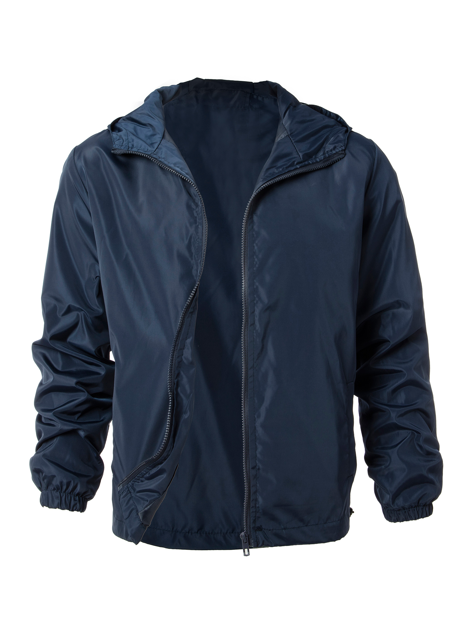 Big & Tall Men's Hooded Jacket Wind Resistant/Water Repellent Windbreaker Jacket Lightweight Active Windbreaker Winter Jacket, up to 7XL - image 1 of 8