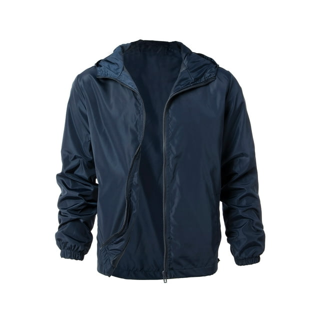 Big & Tall Men's Hooded Jacket Wind Resistant/Water Repellent Windbreaker Jacket Lightweight Active Windbreaker Winter Jacket, up to 7XL