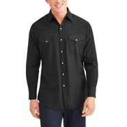 Boulder Creek Kingsize Men's Big & Tall Denim/Twill Shirt - Long Sleeve Relaxed Fit Button-Down With Chest Pockets
