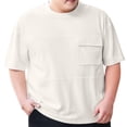 thumbnail image 1 of Big & Tall Men's Oversized Short Sleeve Pique Mesh T-Shirts Loose Fit Moisture Wicking Performance Workout Athletic Tee Quick Dry Running Shirts with Pocket, 1 of 7