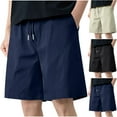 thumbnail image 1 of Big & Tall Men's Performance Athletic Shorts, 9" Inseam Quick Dry Training Short Pants for Workout & Running Activewear with Elastic Waist Drawstring Pockets, 1 of 6