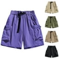 thumbnail image 1 of Big & Tall Men's Performance Cargo Shorts with Built-in Belt: 7"/9" Inseam Ripstop Utility Short Pants - Multi Pocket Quick Dry Outdoor for Hiking Fishing Work Travel, 1 of 8