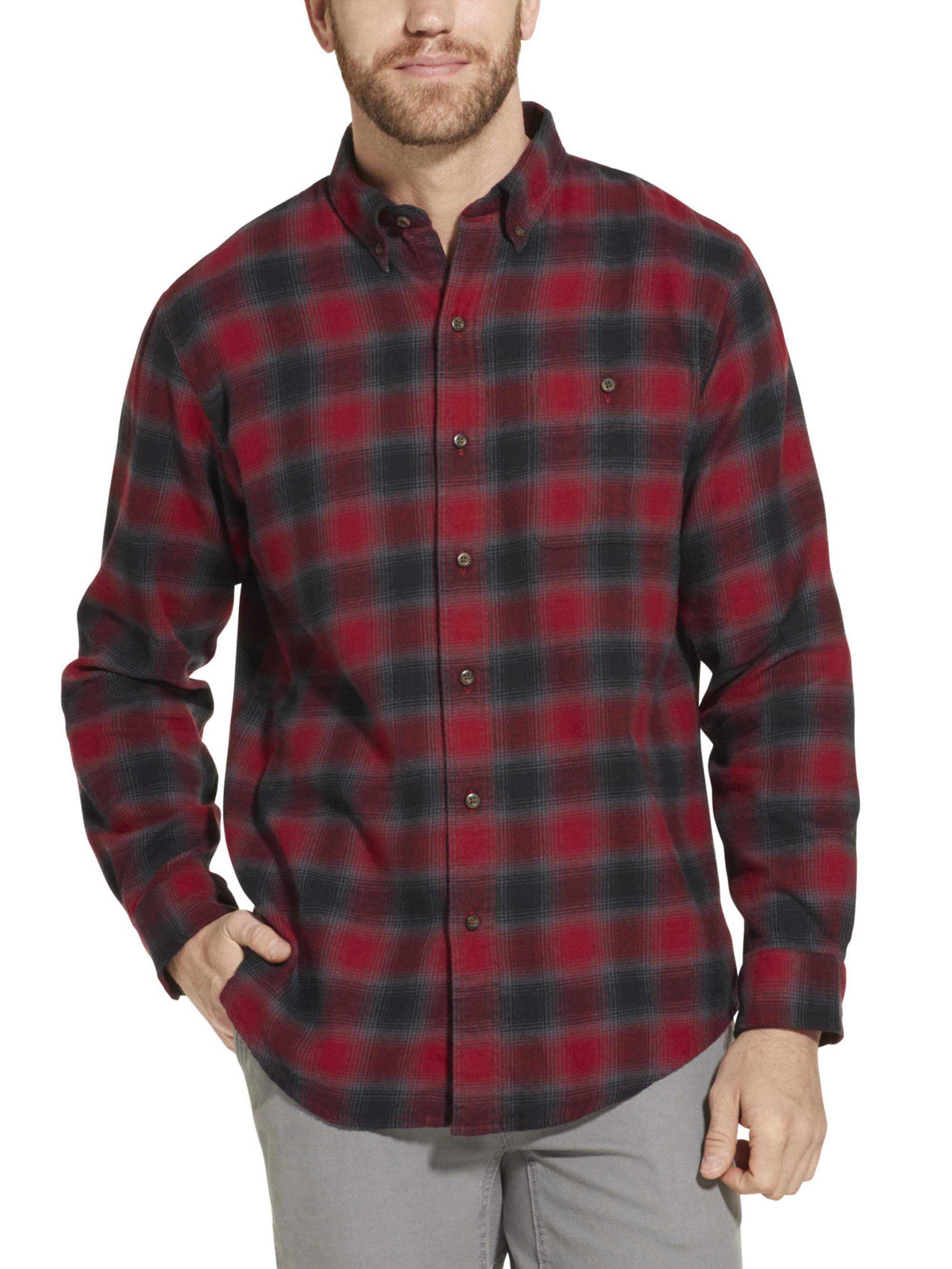Big & Tall Men's Performance Cotton Flannel Shirt