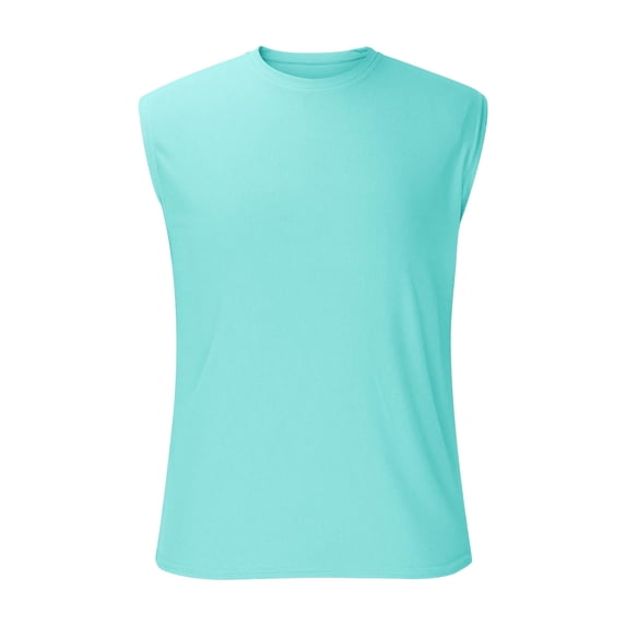Big & Tall Men's Quick Dry Sleeveless Workout Tees Moisture Wicking Mesh Breathable Muscle Fit Tank Tops Running Basketball Summer Athletic Apparel