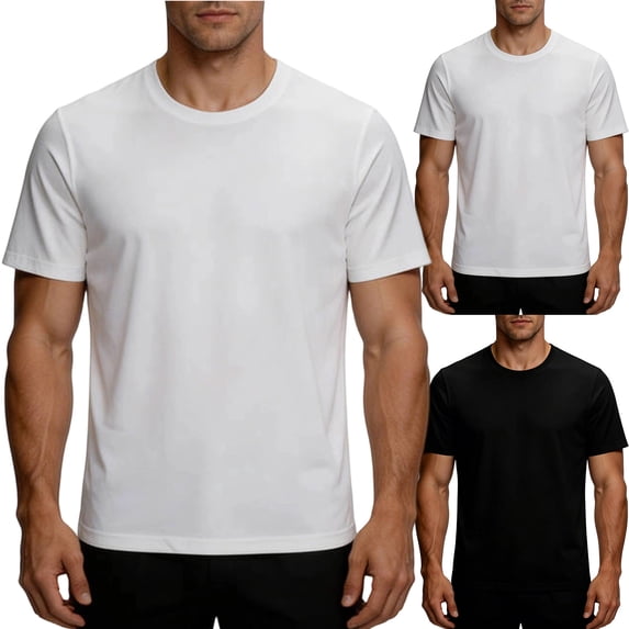 Big & Tall Men's Short Sleeve Athletic T-Shirts Mesh Back Training Workout Tops Moisture Wicking Quick Dry Performance Tee