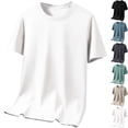thumbnail image 1 of Big & Tall Men's Short Sleeve Basic Crew Neck T-Shirts Regular Fit Quick Dry Athletic Workout Tee Moisture Wicking Running Base Layer Summer Father's Day, 1 of 8