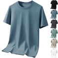 thumbnail image 1 of Big & Tall Men's Short Sleeve Basic Crew Neck T-Shirts Regular Fit Quick Dry Athletic Workout Tee Moisture Wicking Running Base Layer Summer Father's Day, 1 of 8