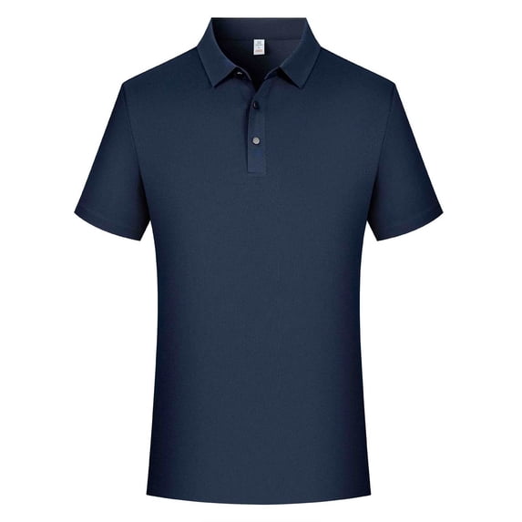 Big & Tall Men's Short Sleeve Collared Golf Shirt 3-Button Top Pique Jersey Regular Fit T-Shirt Quick Dry Moisture Wicking Soft Stretch Summer Work Business Casual