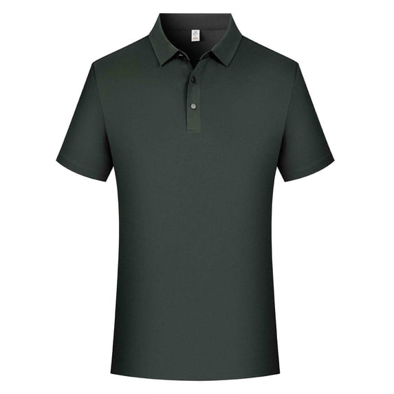 Big & Tall Men's Short Sleeve Collared Golf Shirt 3-Button Top Pique Jersey Regular Fit T-Shirt Quick Dry Moisture Wicking Soft Stretch Summer Work Business Casual