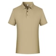 thumbnail image 1 of Big & Tall Men's Short Sleeve Collared Golf Shirt 3-Button Top Pique Jersey Regular Fit T-Shirt Quick Dry Moisture Wicking Soft Stretch Summer Work Business Casual, 1 of 5