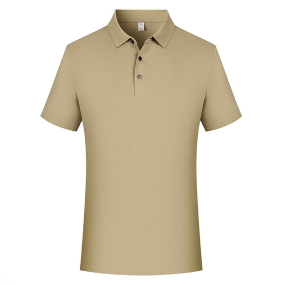 Big & Tall Men's Short Sleeve Collared Golf Shirt 3-Button Top Pique Jersey Regular Fit T-Shirt Quick Dry Moisture Wicking Soft Stretch Summer Work Business Casual