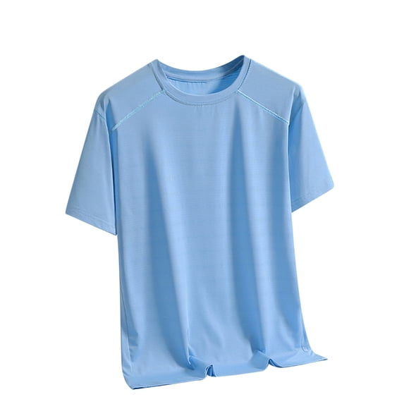 Big & Tall Men's Short Sleeve Quick Dry Mesh T-Shirts Athletic Running Workout Moisture Wicking Breathable Active Performance Tops Summer Regular Fit