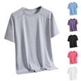 thumbnail image 1 of Big & Tall Men's Short Sleeve Quick Dry Mesh T-Shirts Athletic Running Workout Moisture Wicking Breathable Active Performance Tops Summer Regular Fit, 1 of 5