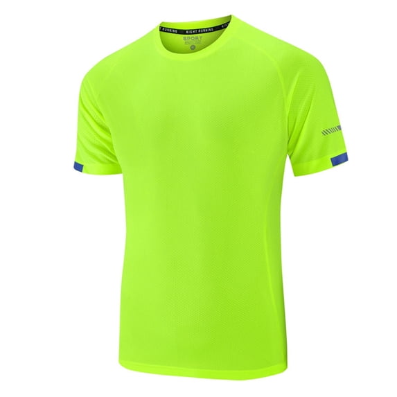 Big & Tall Men's Short Sleeve Running Tee Moisture Wicking Quick Dry Performance Workout Shirts Regular Fit Crew Neck Activewear Father's Day Gift