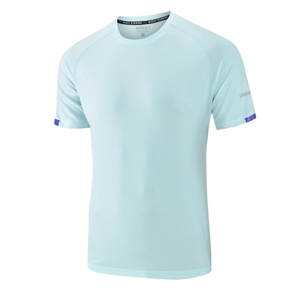 Big & Tall Men's Short Sleeve Running Tee Moisture Wicking Quick Dry Performance Workout Shirts Regular Fit Crew Neck Activewear Father's Day Gift