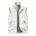 thumbnail image 1 of Big & Tall Men's Zip Up Sleeveless Fishing Vest Mesh Lining Full Zip Outdoor Hiking Lightweight Utility Jacket with Zipper Pockets, 1 of 9