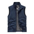 thumbnail image 1 of Big & Tall Men's Zip Up Sleeveless Fishing Vest Mesh Lining Full Zip Outdoor Hiking Lightweight Utility Jacket with Zipper Pockets, 1 of 9