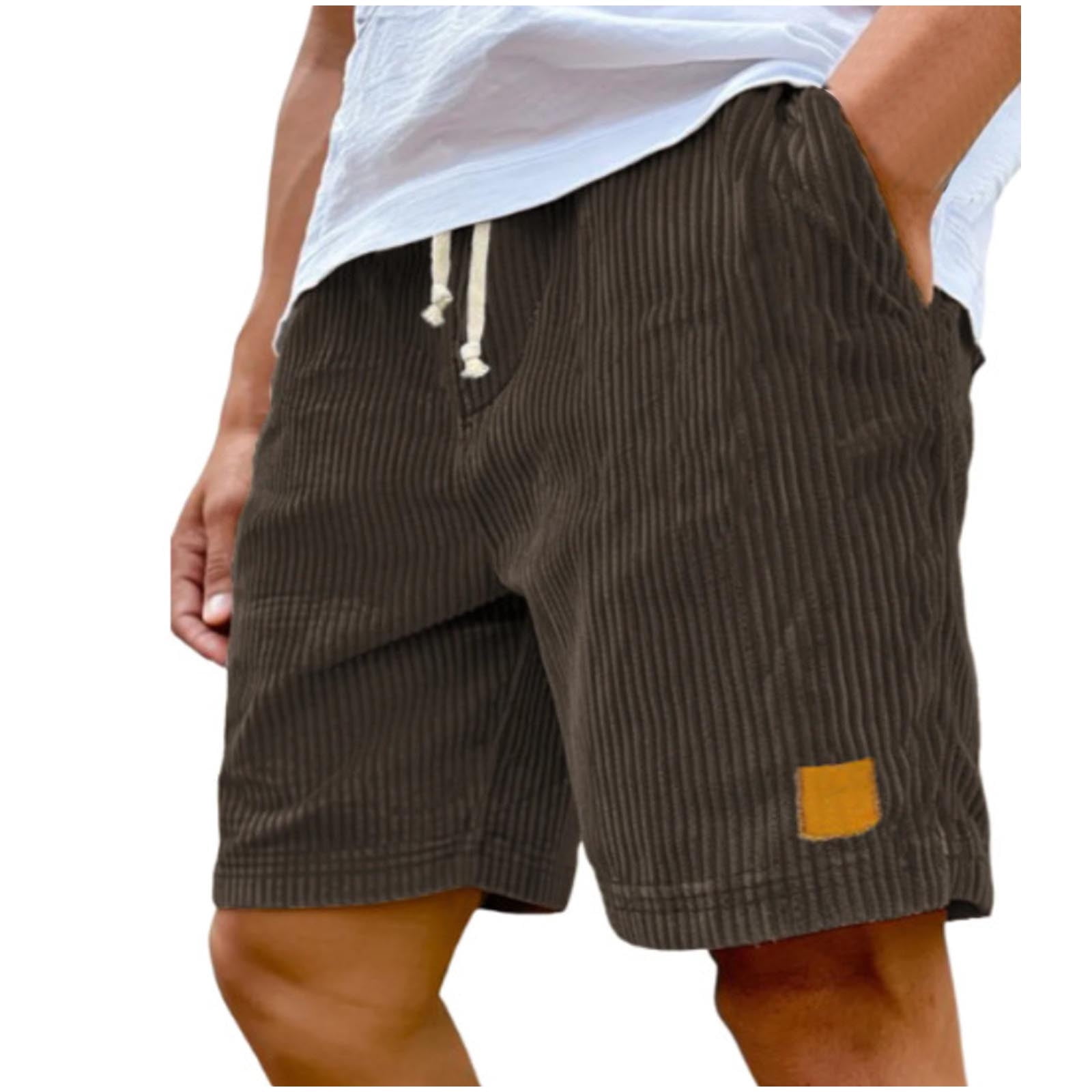 Big & Tall Mens Corduroy-Shorts Plus Size M-5X Athletic Workout