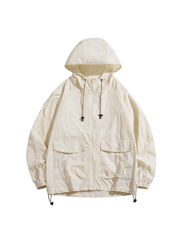 Big & Tall Mens Lightweight Jacket Zip Up UPF 50+ UV Sun Protection Quick Dry Hiking Fishing Jackets S-4XL