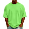 thumbnail image 1 of Big & Tall Mens Shirts Short Sleeve Crew Neck Summer Casual Basic Outdoor Tee Pullover Fathers Gift S-5XL, 1 of 4
