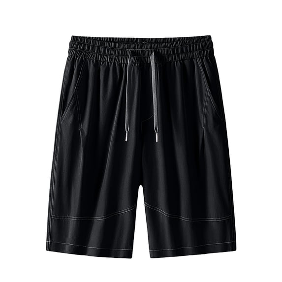Big & Tall Mens Summer Shorts Casual Sports Drawstring Elastic Waist Outdoor Short Pants Fathers Gift M-5XL