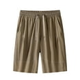 thumbnail image 1 of Big & Tall Mens Summer Shorts Casual Sports Drawstring Elastic Waist Outdoor Short Pants Fathers Gift M-5XL, 1 of 5