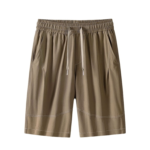 Big & Tall Mens Summer Shorts Casual Sports Drawstring Elastic Waist Outdoor Short Pants Fathers Gift M-5XL