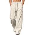 thumbnail image 1 of Big & Tall Mens Workout Pants Elastic Waist Drawstring Mesh Running Athletic Sweatpants M-5XL Dad Gifts, 1 of 8