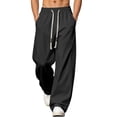 thumbnail image 1 of Big & Tall Mens Workout Pants Elastic Waist Drawstring Mesh Running Athletic Sweatpants M-5XL Dad Gifts, 1 of 8
