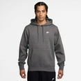 thumbnail image 1 of Big & Tall Nike Club Pull-Over Fleece Hoodie Color: Charcoal Heather Size: 3XL, 1 of 4