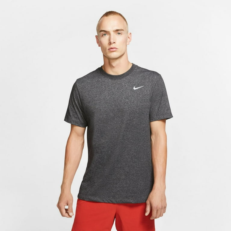 Nike Dri FIT Men s Fitness T Shirt Color Black Heather Matte Silver Size 3XL Walmart