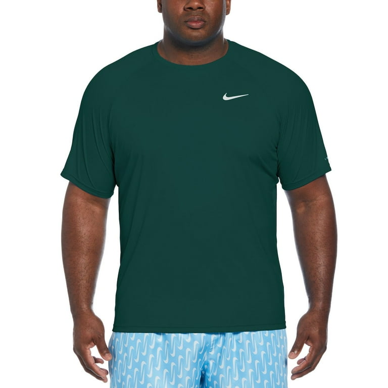 Big Tall Nike Dri-FIT UPF 40+ Hydroguard Swim Tee Color: Fir