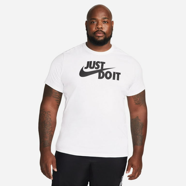 Big Tall Nike Just Do It Logo Tee Color White Size 4XL Walmart