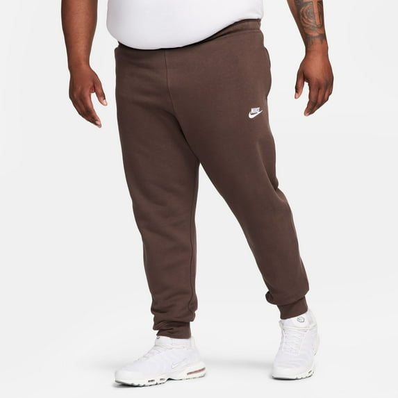 Big & Tall Nike Sportswear Club Fleece Joggers Color: Baroque Brown White Size: XL TALL