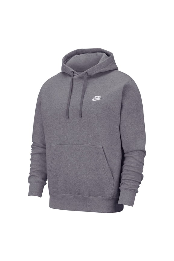 Big & Tall Nike Sportswear Club Fleece Pullover Hoodie Color: Charcoal Heather Size: 4XL