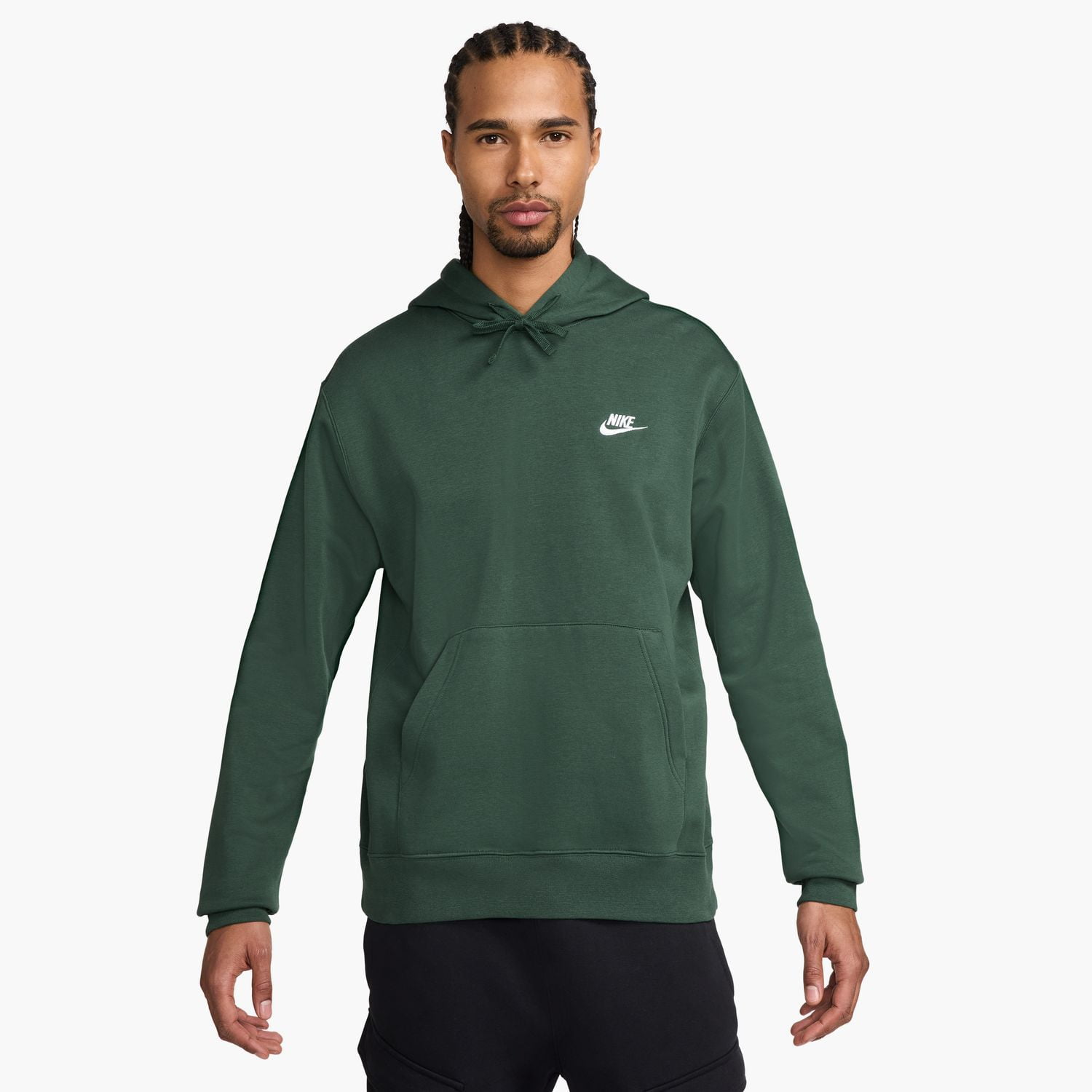 Big Tall Nike Sportswear Club Fleece Pullover Hoodie Color Charcoal Heather Size 4XL TALL Walmart