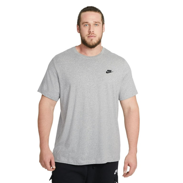 Big Tall Nike Sportswear Club Tee Color Dark Gray Heather Size XXL TALL Walmart